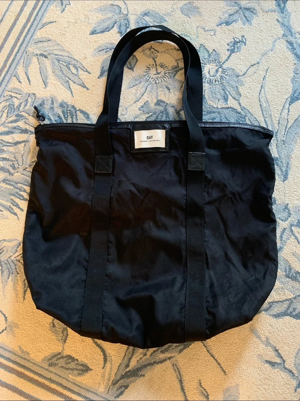 DAY Birger et Mikkelsen Black Nylon Large Tote Bag EUC
